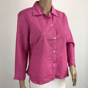 GAP Women’s Button Shirt. Edged Detail. Medium